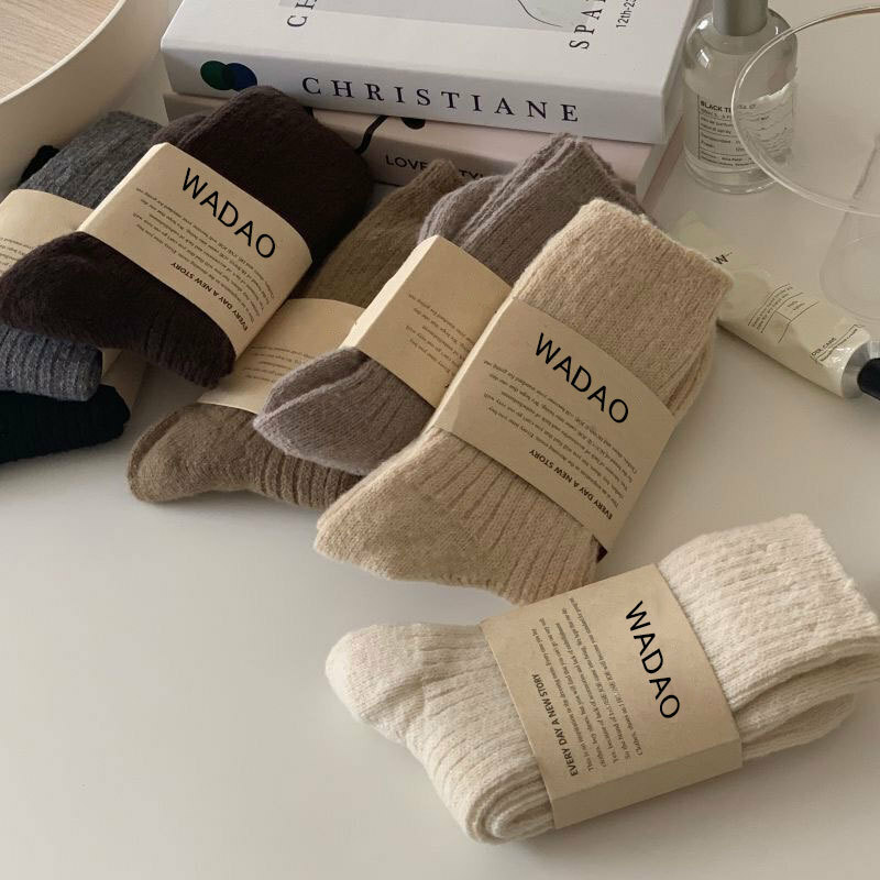 《3040》♾️秋冬款WADAO大地色系羊毛中筒襪