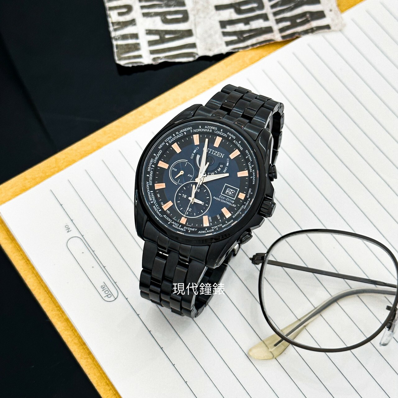 【CITIZEN 星辰】GENTS 亞洲限定款光動能電波錶 AT9039-51L 44mm 現代鐘錶