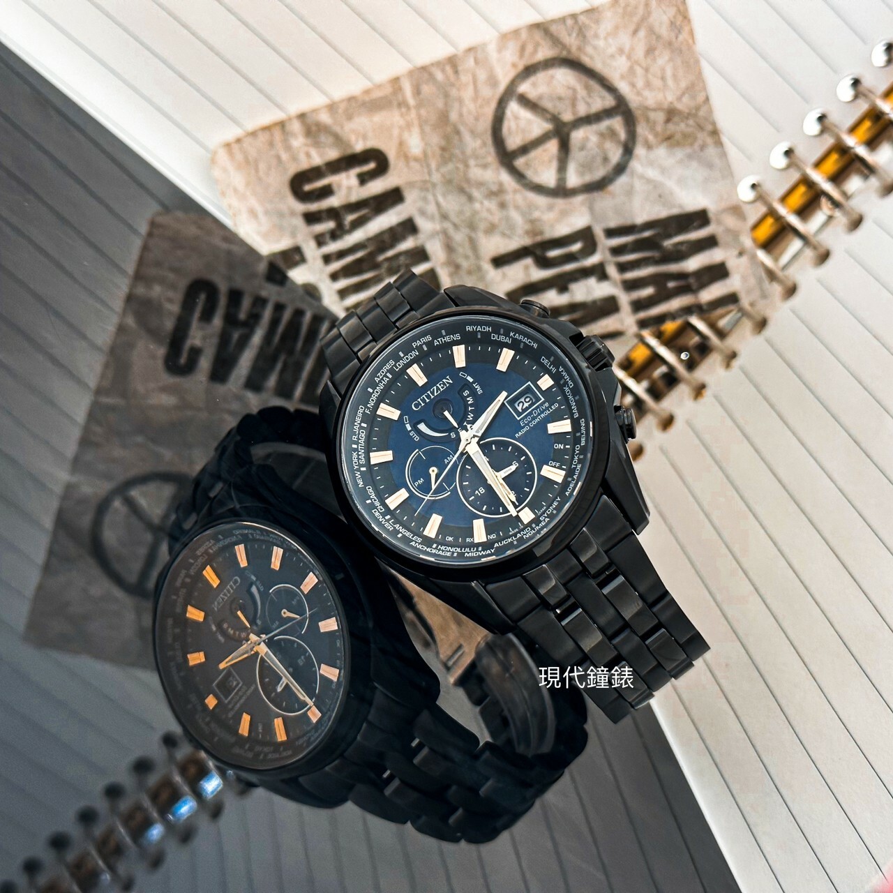 【CITIZEN 星辰】GENTS 亞洲限定款光動能電波錶 AT9039-51L 44mm 現代鐘錶