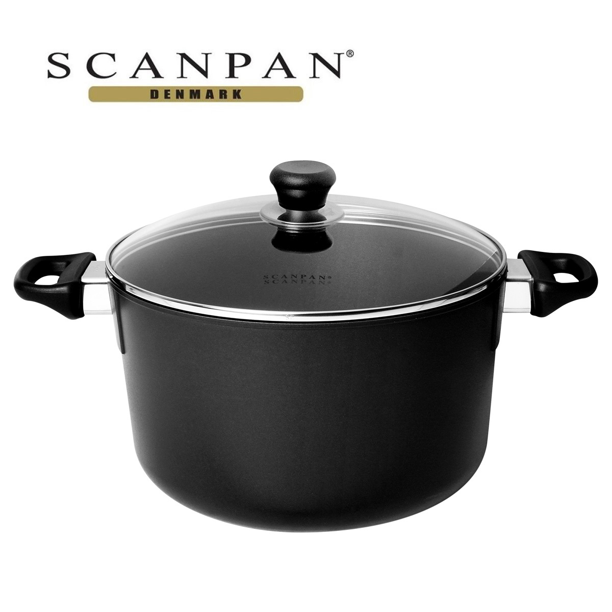 SCANPAN -Classic系列 26cm 6L 鋁質雙耳煲連蓋 -60001200