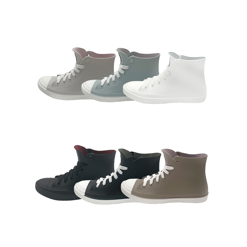 YONGYUE帆布鞋造型雨鞋-高筒