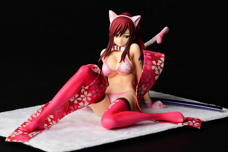 Erza Scarlet Cherry Blossom Cat Gravure_Style
