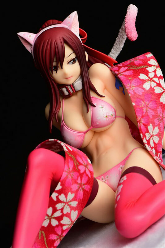 Erza Scarlet Cherry Blossom Cat Gravure_Style