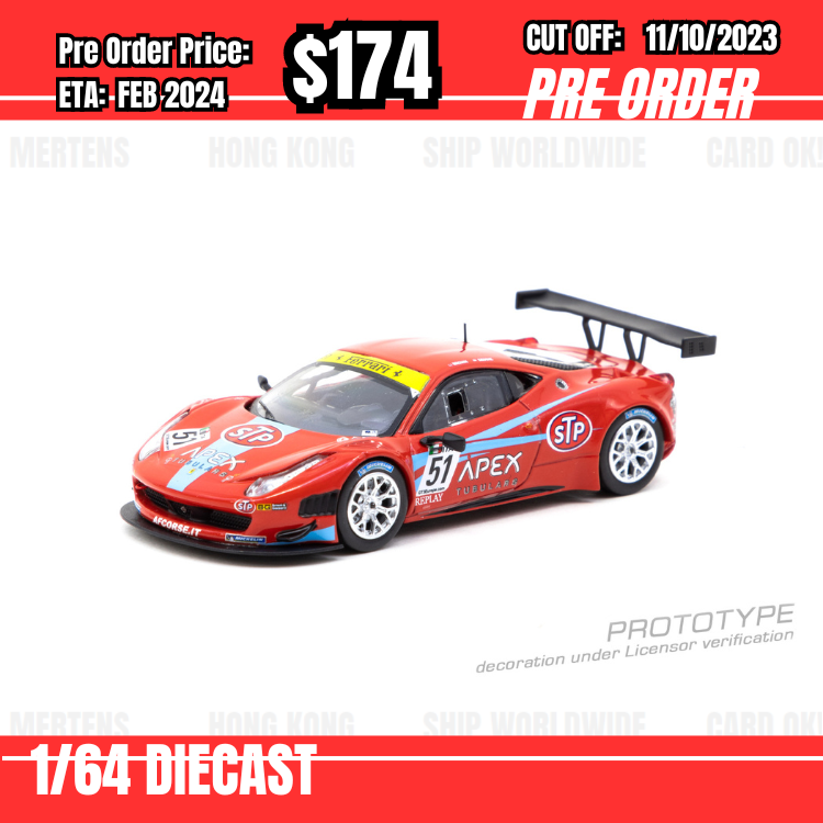 PO-$174 * Tarmac * 1:64 Ferrari 458 Italia GT3 FIA GT3 Europe 2011 D. Brown / G. Geddie [OD29/09]