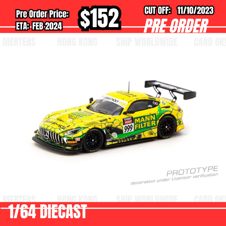 PO-$152 * Tarmac * 1:64 Mercedes-AMG GT3 Bathurst 12 Hour 2023 GruppeM Racing M. Engel / M. Grenier / R. Marciello [OD29/09]