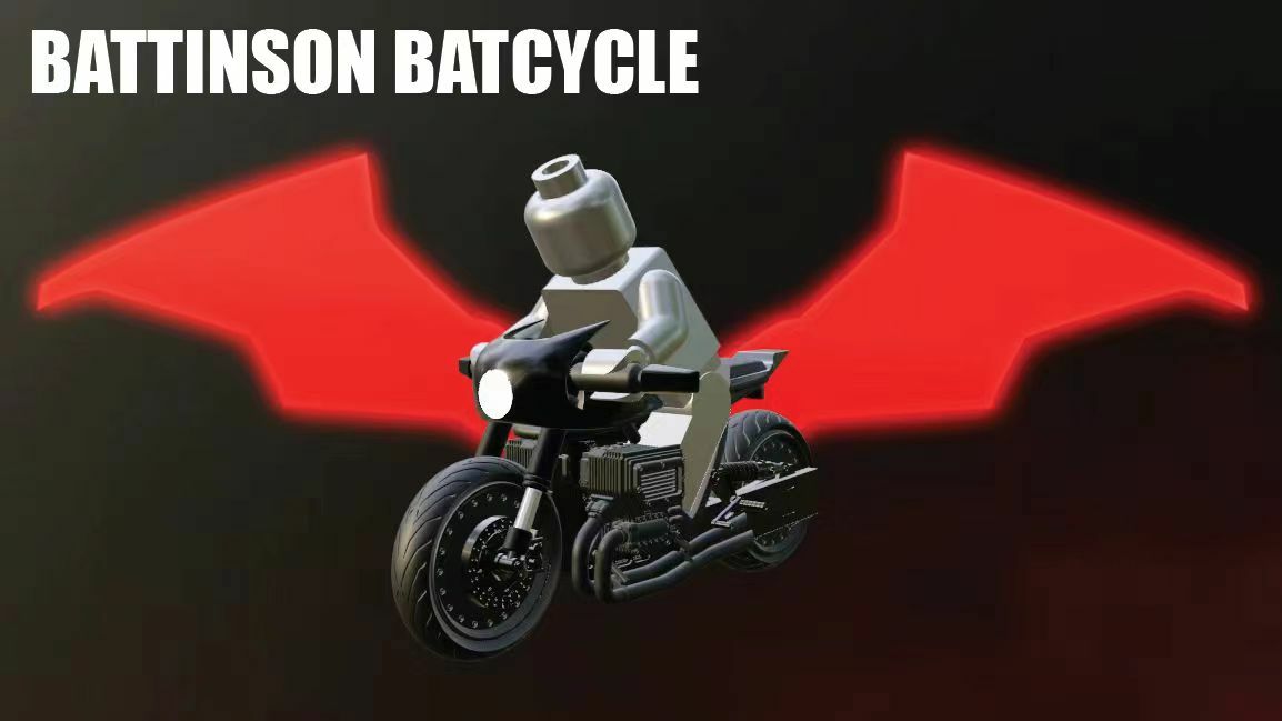 [Leqo][Parts][In Stock] Battinson Batcycle (Minifigures Not include)