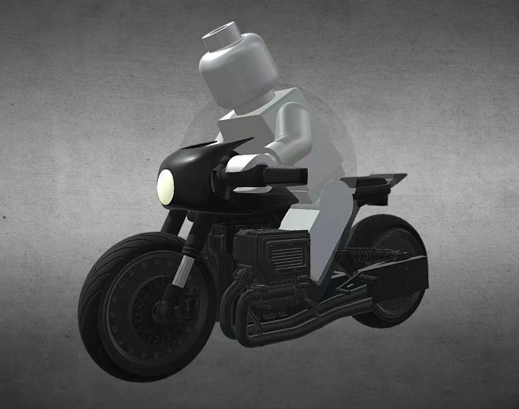 [Leqo][Parts][In Stock] Battinson Batcycle (Minifigures Not include)