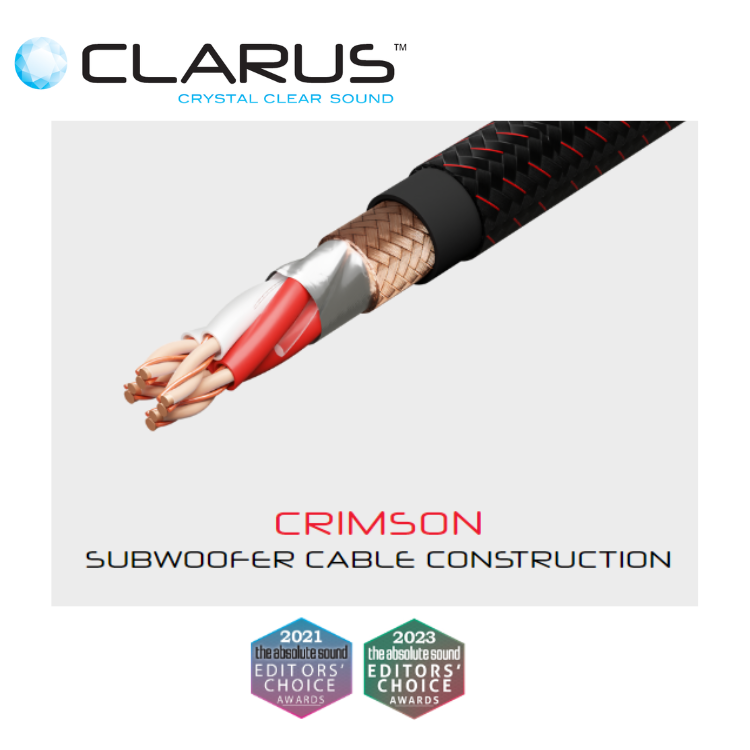 Clarus Crimson 旗艦超低音專用接線 (單結晶超純銅/PC-OCC) (1條)