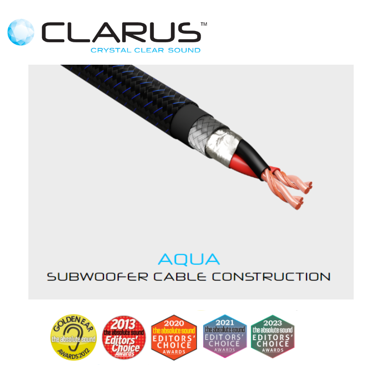 Clarus Aqua 超低音專用接線 (PC-OCC/單結晶超純銅) (1條)