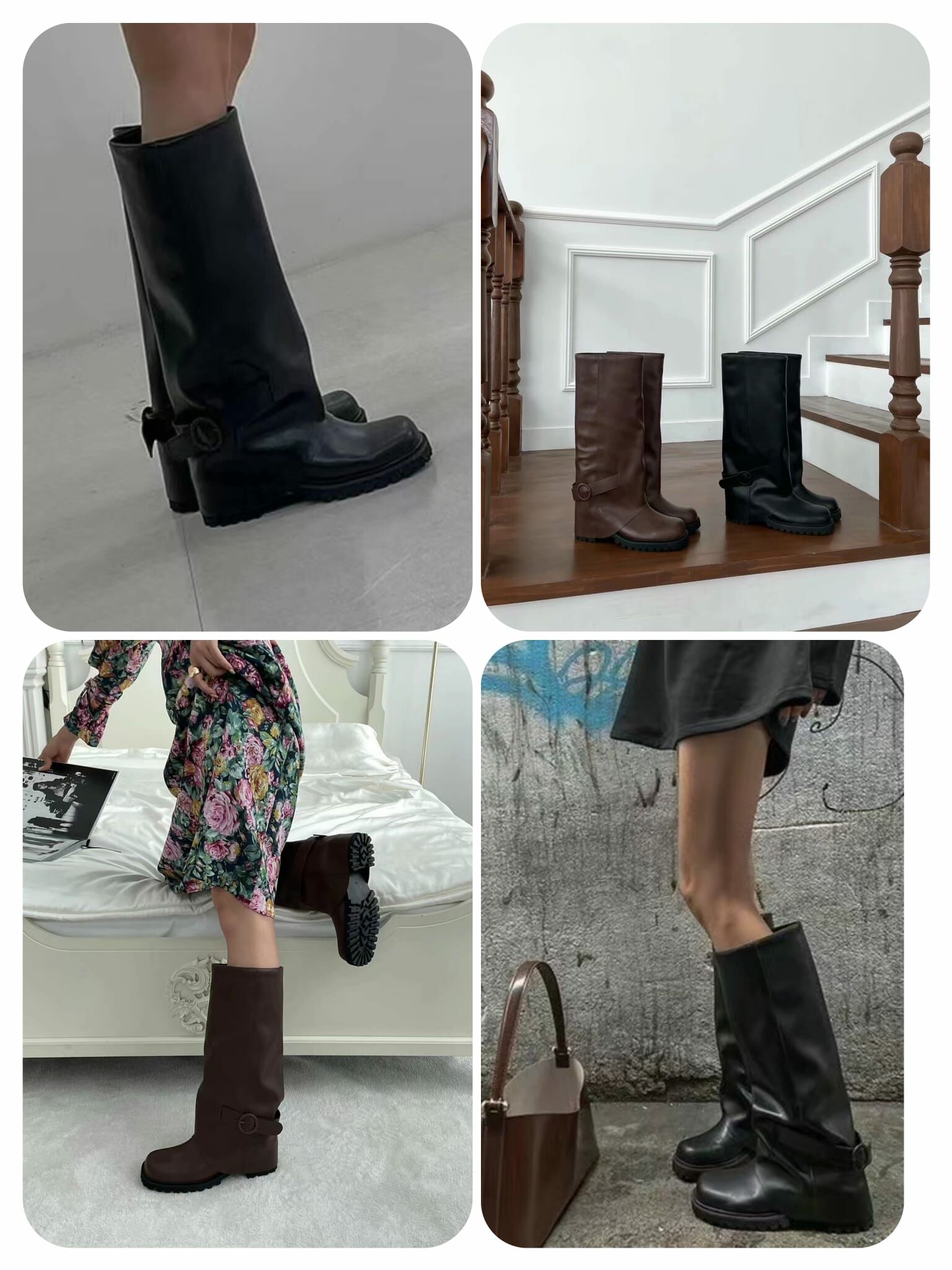 *最後現貨特價* ✨ Fold Over Knee Boots