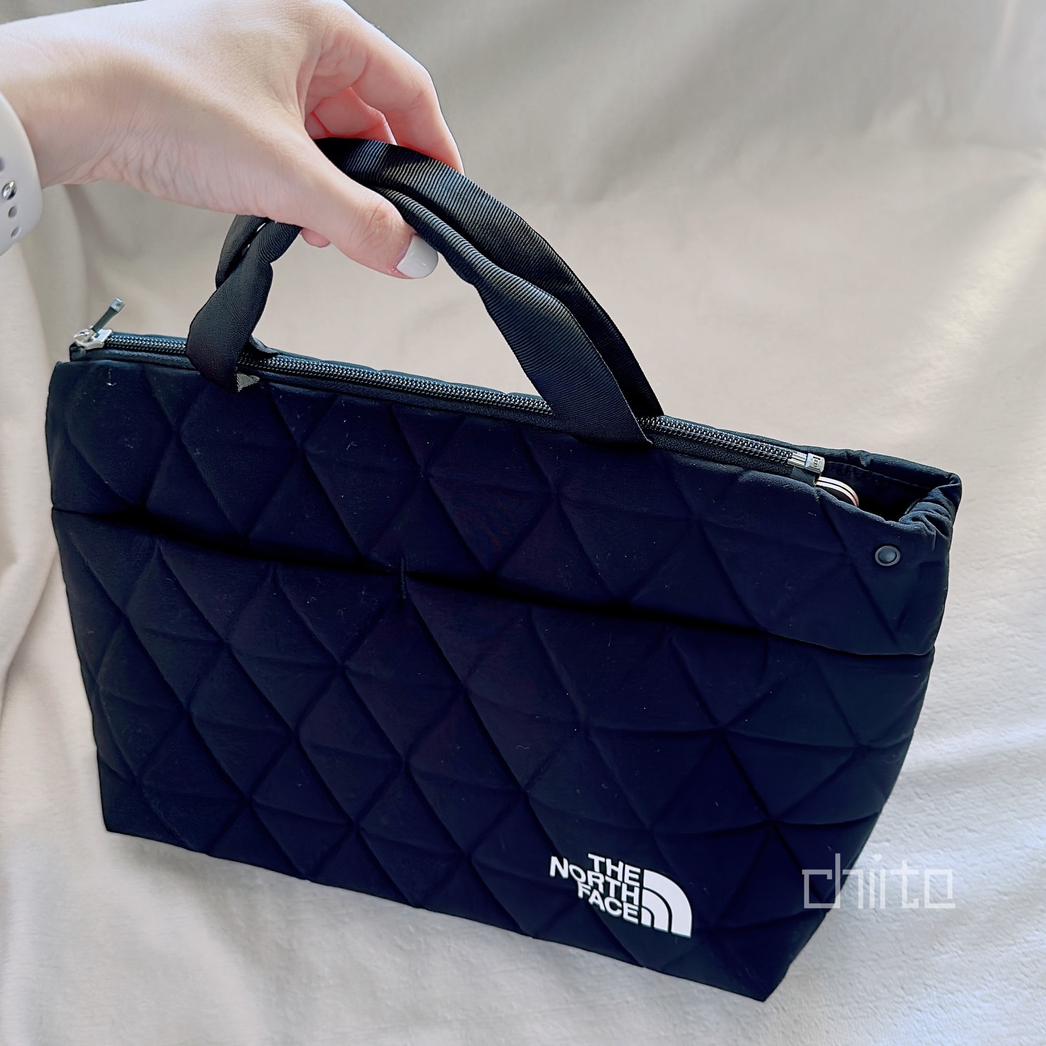 chichiito THE NORTH FACE Geoface Box Tote 菱紋小提包NM32355
