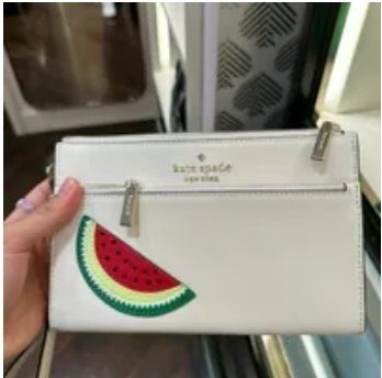 [S] KATE SPADE KB562 OTHER WHAT-A-MLON MEDIUM WRISTLET,CREAM MULTI, 196021273469 (SKS816)
