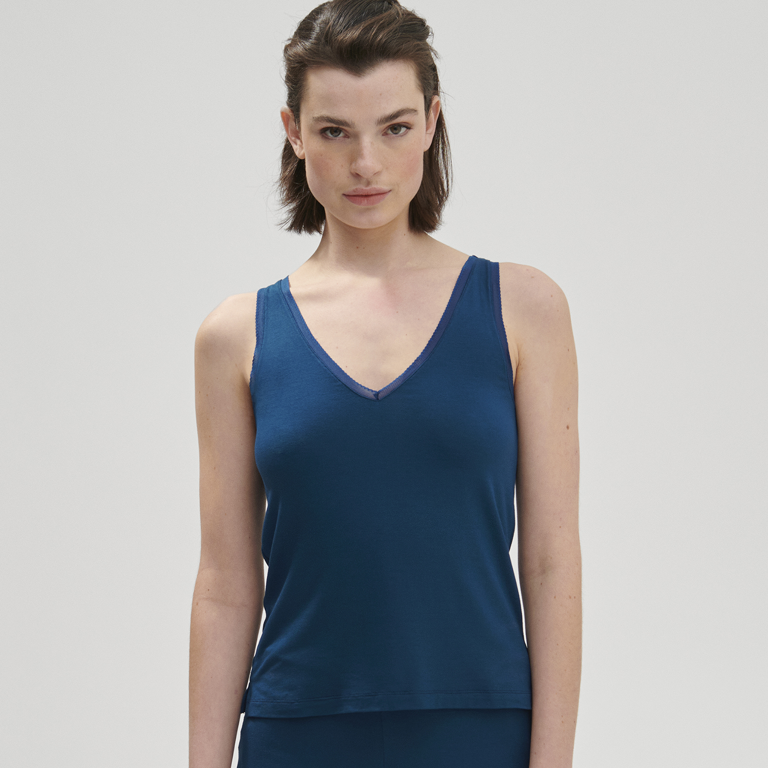 AURORE 黎明 上衣 深邃海藍色