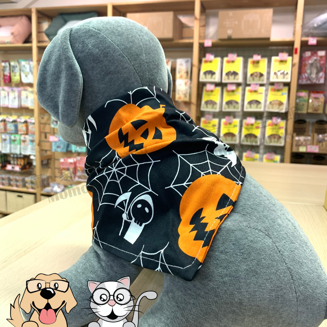萬聖節寵物三角巾 (黑色)