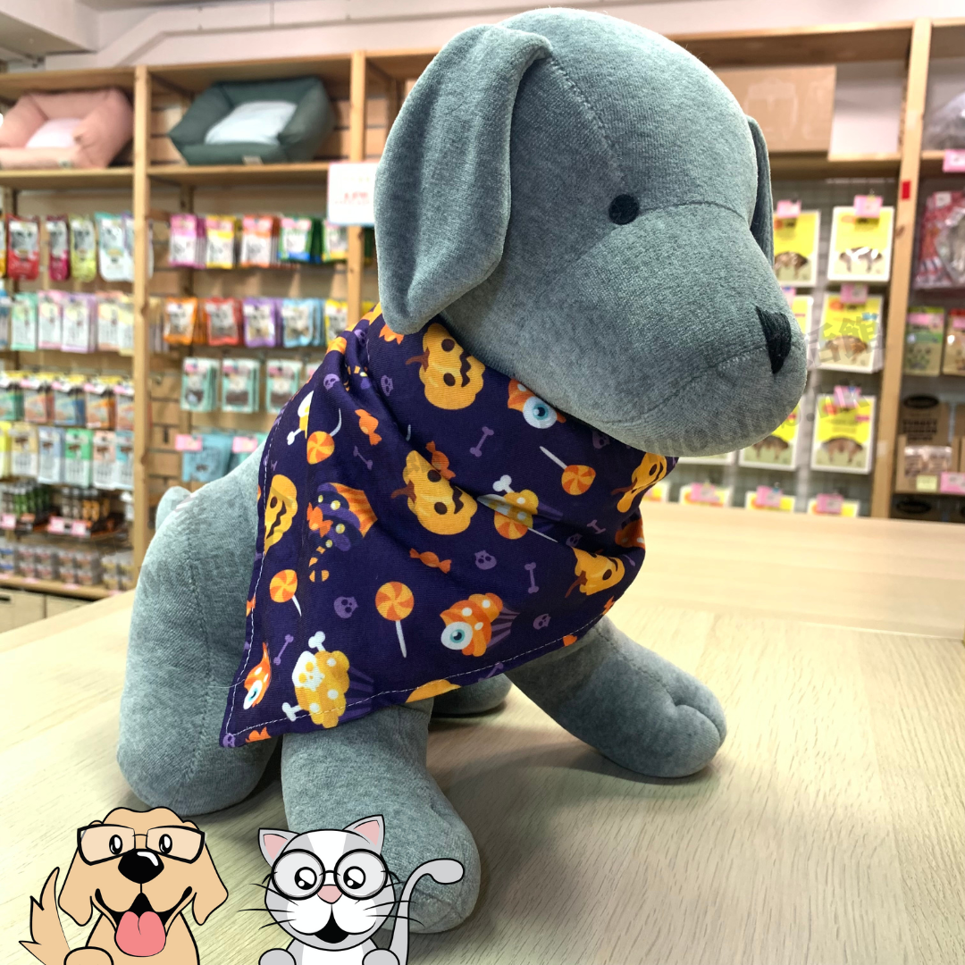 萬聖節寵物三角巾 (紫色)