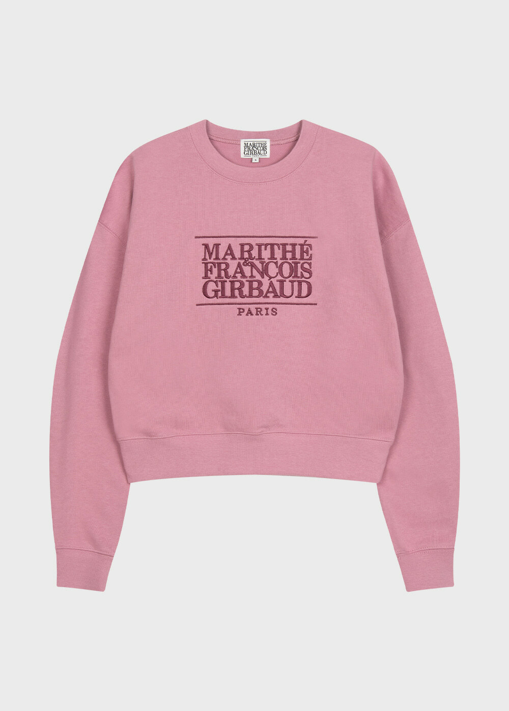 Marithe Francois Girbaud Classic Logo Crop Sweatshirt W