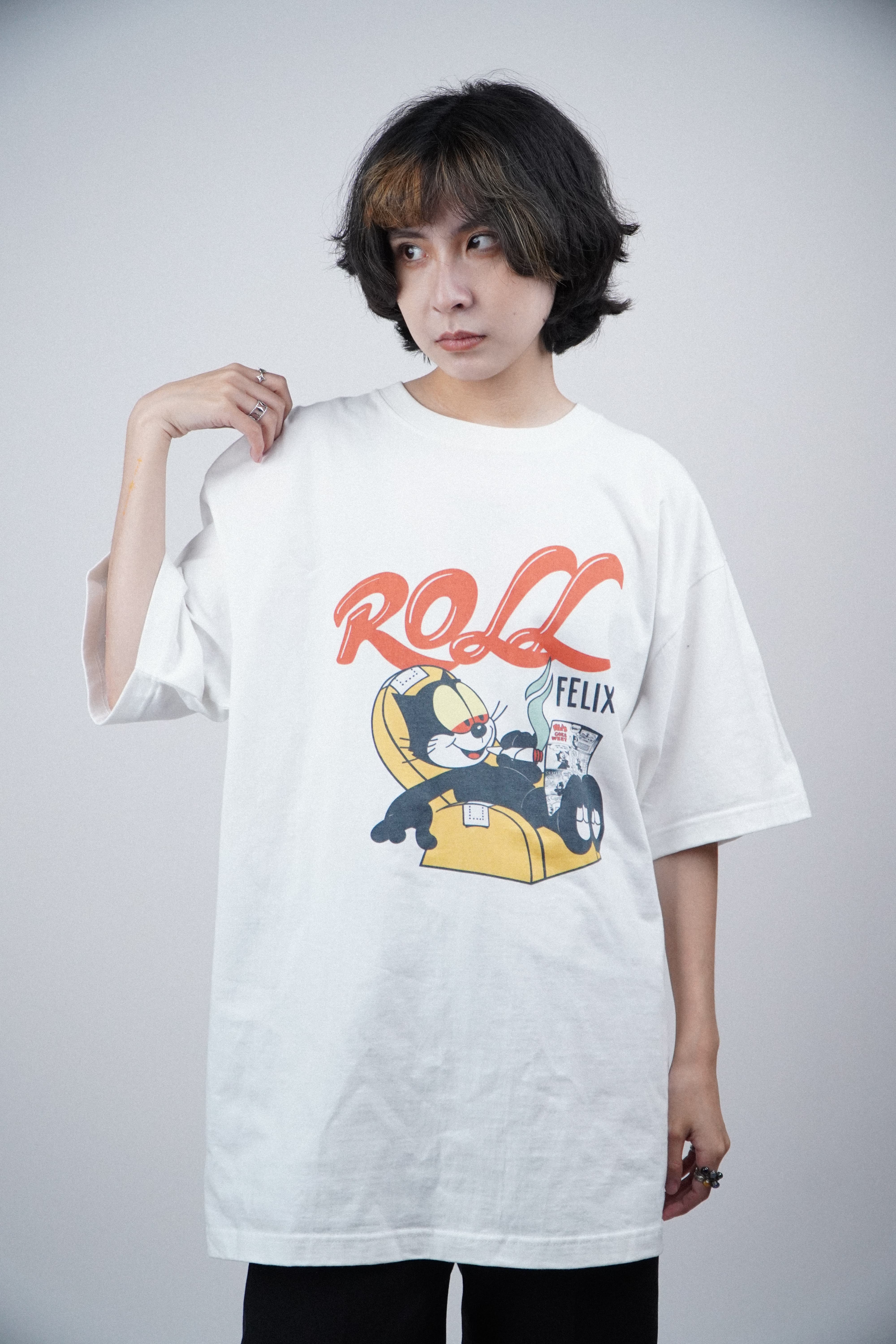 『Always_Good』ROLL完眼睛紅紅 印花 短T