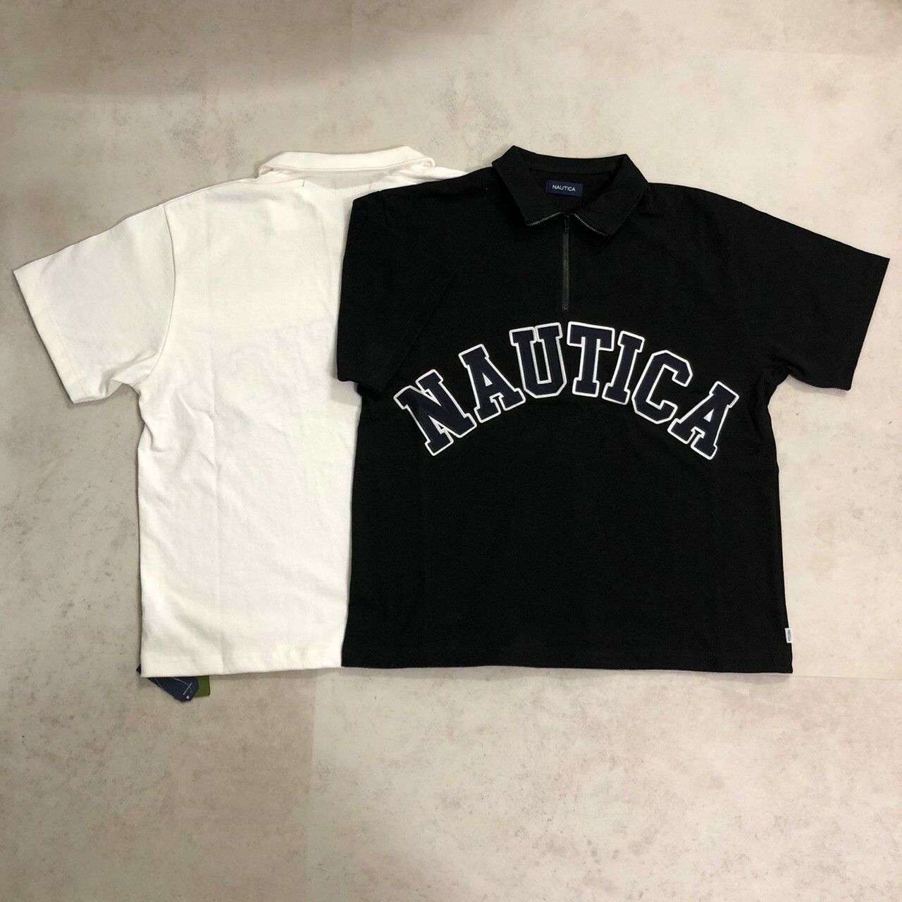 Nautica 大字母logo半拉鍊開襟短Tee polo衫 NAUT1-D20-2