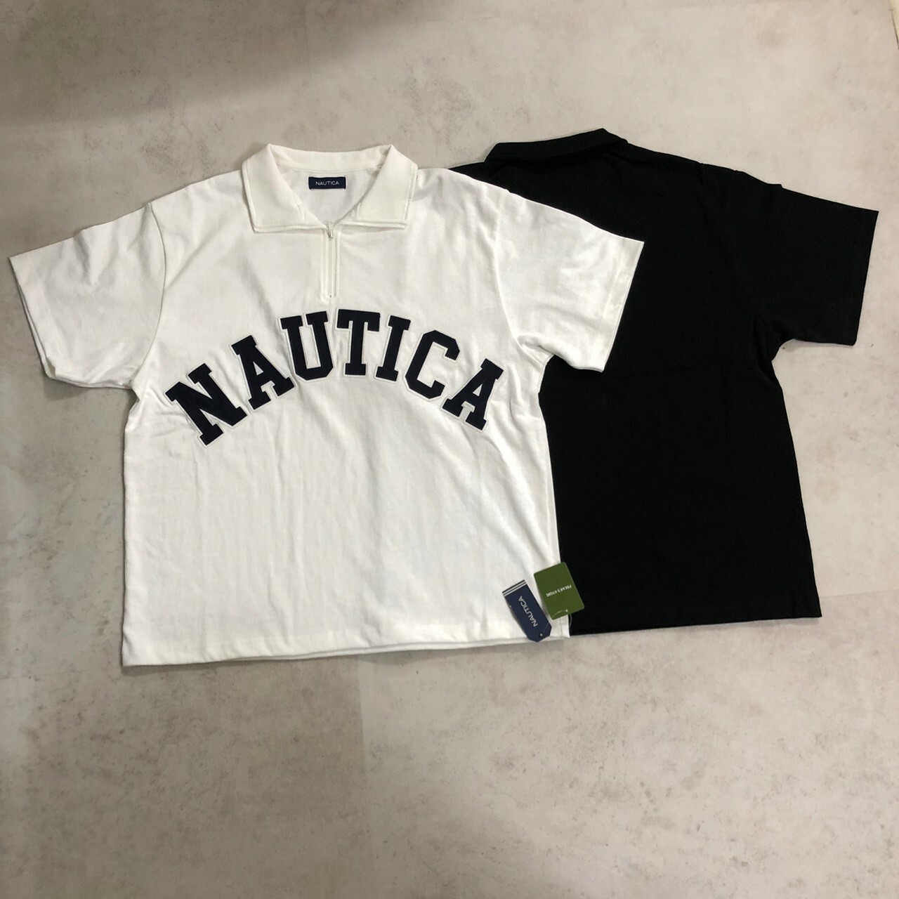 Nautica 大字母logo半拉鍊開襟短Tee polo衫 NAUT1-D20-2