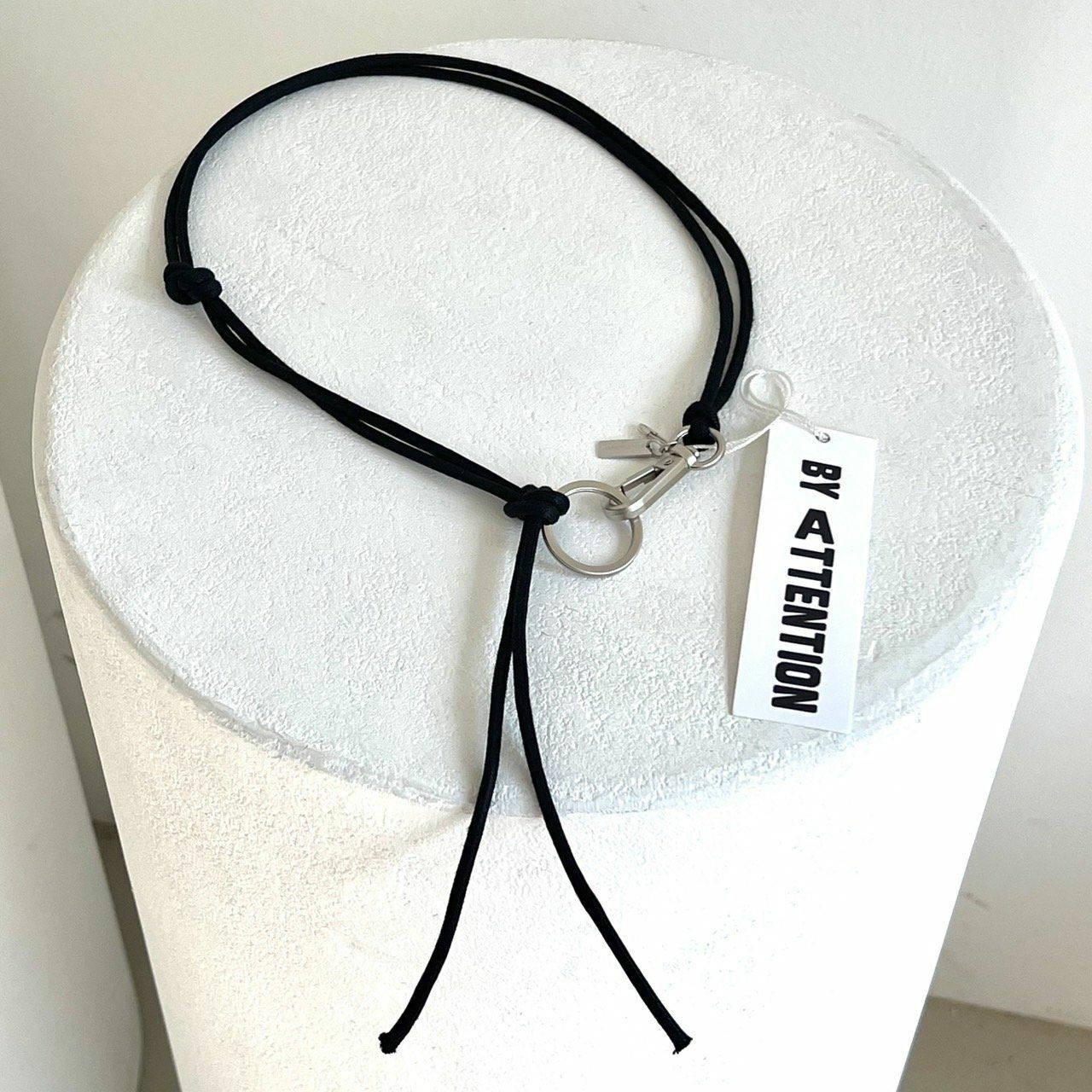 銀扣繩頸鏈 BY ATTENTION-024A