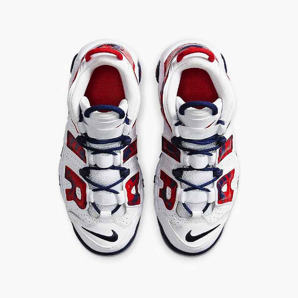 NIKE AIR MORE UPTEMPO GS 白藍紅迷彩大AIR 籃球鞋大童CZ7885-100