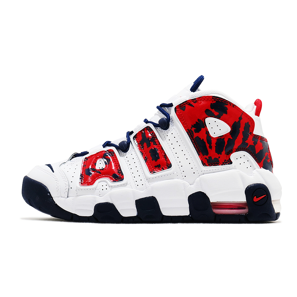 NIKE AIR MORE UPTEMPO GS 白藍紅迷彩大AIR 籃球鞋大童CZ7885-100