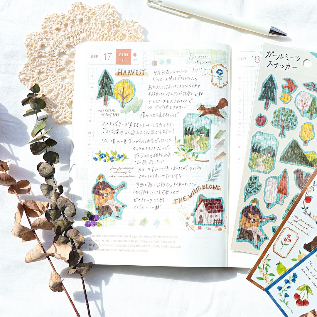 Mind Wave Sticker－Girl Meet Series (Japanese Stationery Brand)
