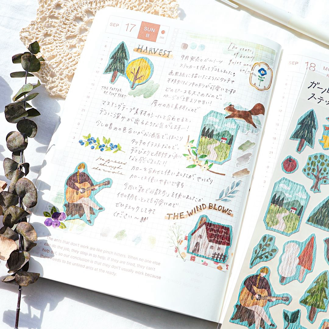 Mind Wave Sticker－Decobiyori Series (Japanese Stationery Brand)