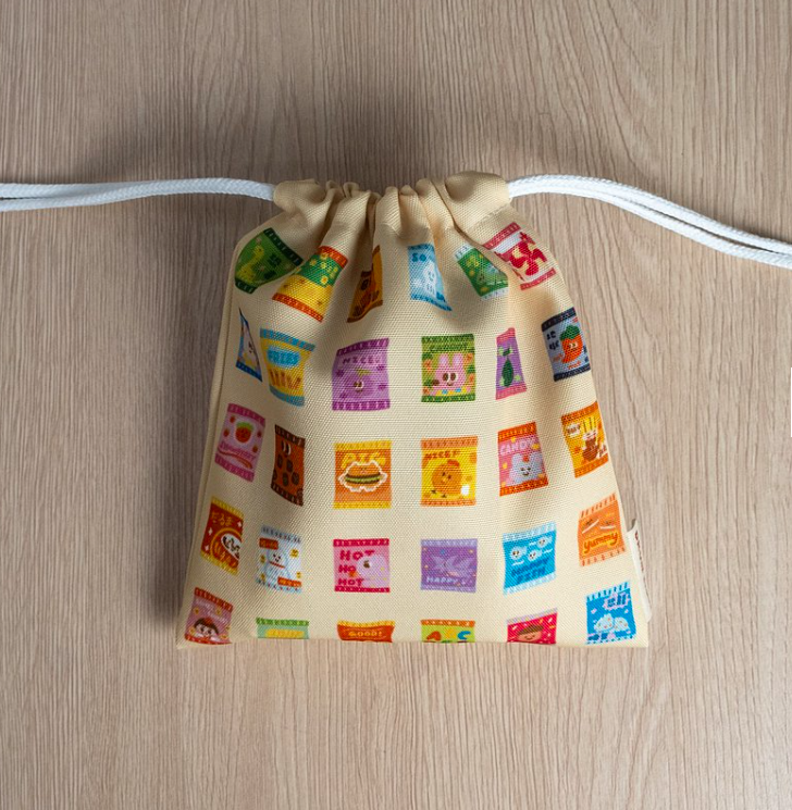 零食餅乾 防潑水束口收納袋｜微醺斑比