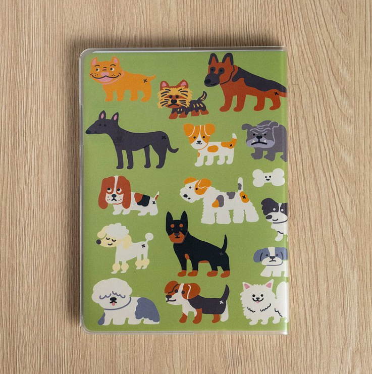 狗狗朋友款 萬年曆 手帳本｜微醺斑比