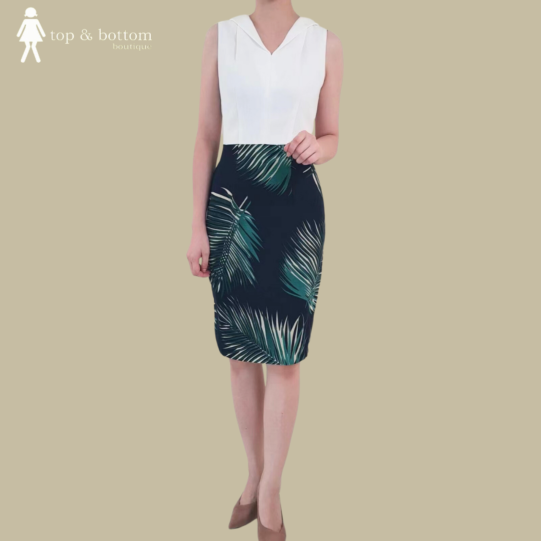 SLEEVELESS HAWAII HEM DRESS