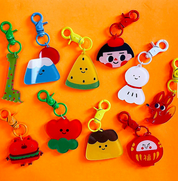 壓克力吊飾 造型鑰匙圈 10款｜ 微醺斑比