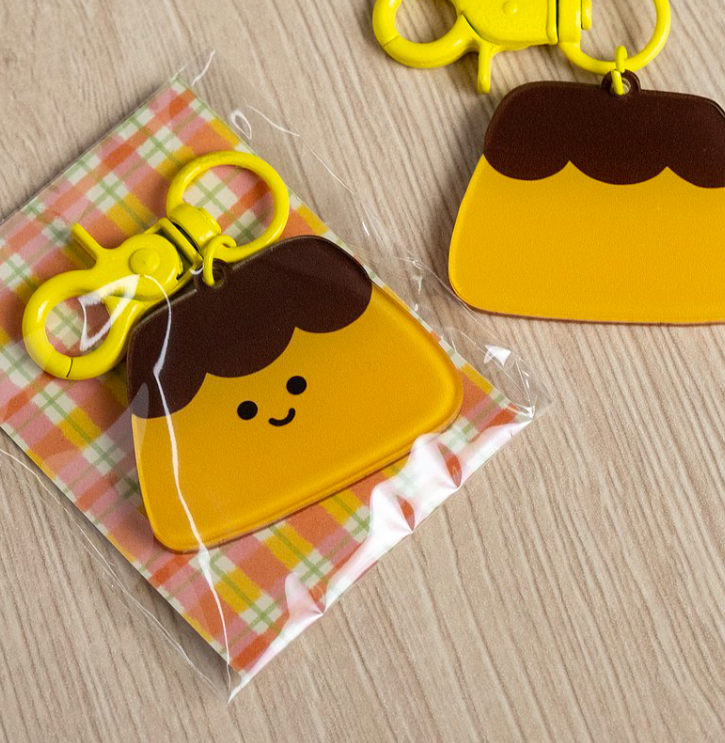 布丁 壓克力吊飾 造型鑰匙圈｜ 微醺斑比