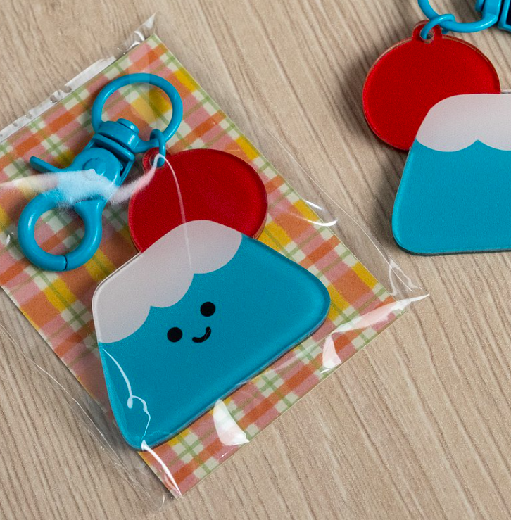 富士山 壓克力吊飾 造型鑰匙圈｜ 微醺斑比