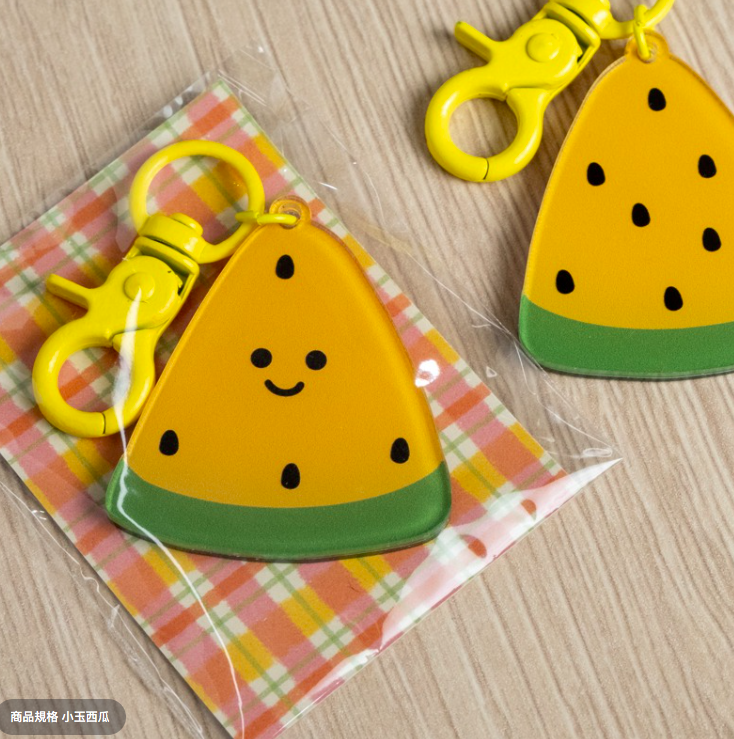 小玉西瓜 壓克力吊飾 造型鑰匙圈｜ 微醺斑比
