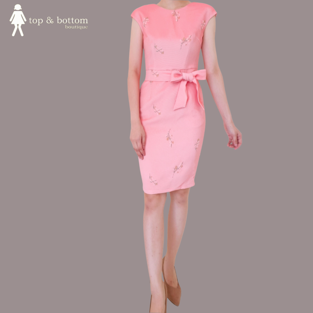 RD CHECKED EMB FLORAL DRESS