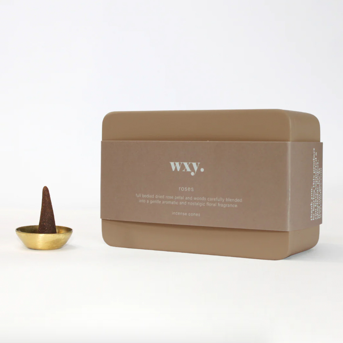 英國 WXY - 和煦香錐（玫瑰 / 天然無毒香塔 / 附：黃銅薰香座）