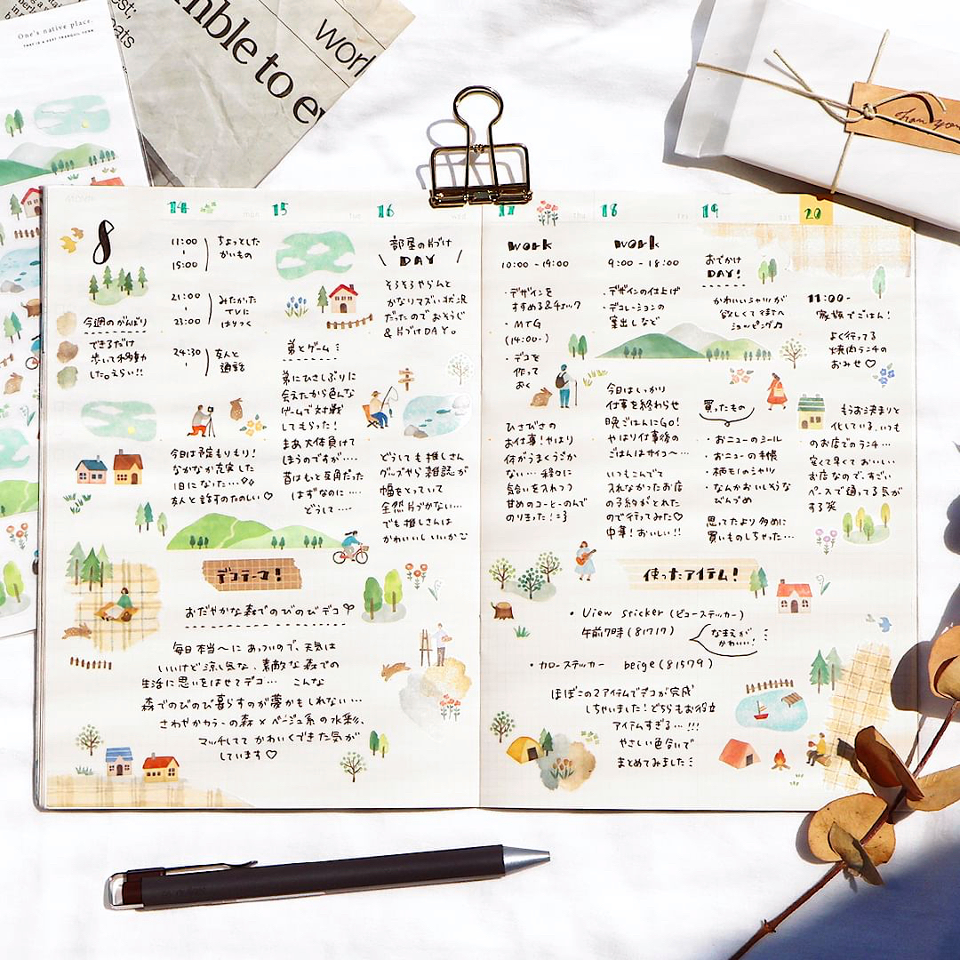 Mind Wave Sticker－View Series (Japanese Stationery Brand)