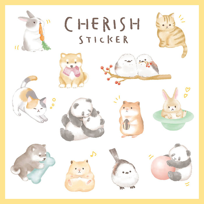 Mind Wave Sticker－Cherish Series (Japanese Stationery Brand)