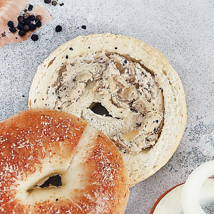 洋蔥酸奶起士貝果(五辛素)