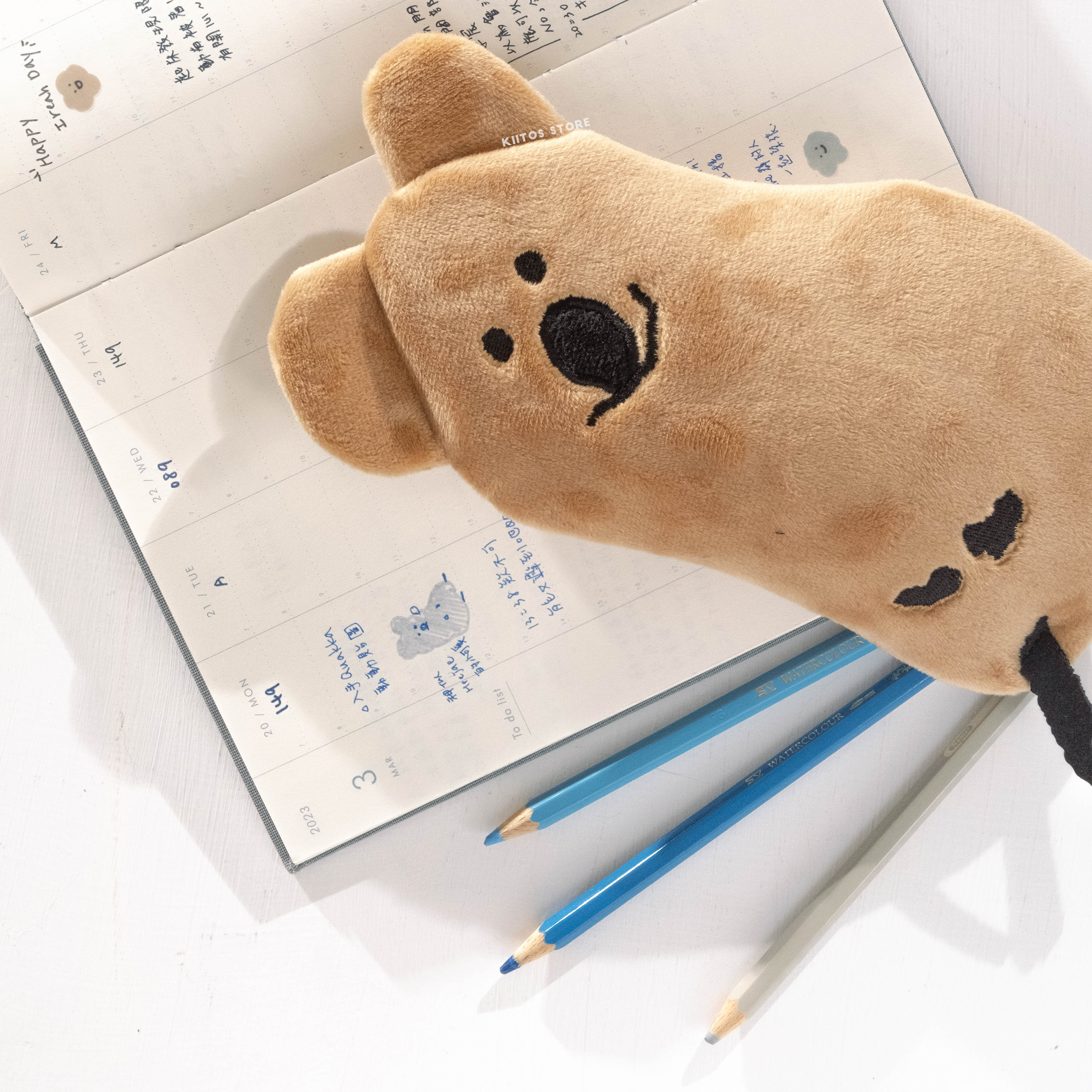 現貨 韓國代購 Dinotaeng 短尾袋鼠 筆袋 Happy Quokka Pencil Pouch 造型鉛筆盒
