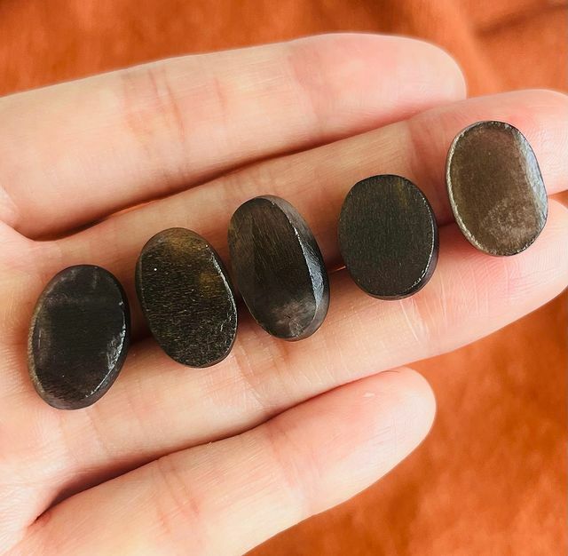 [原石] 黑太陽石 水晶蛋面