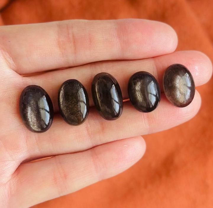 [原石] 黑太陽石 水晶蛋面