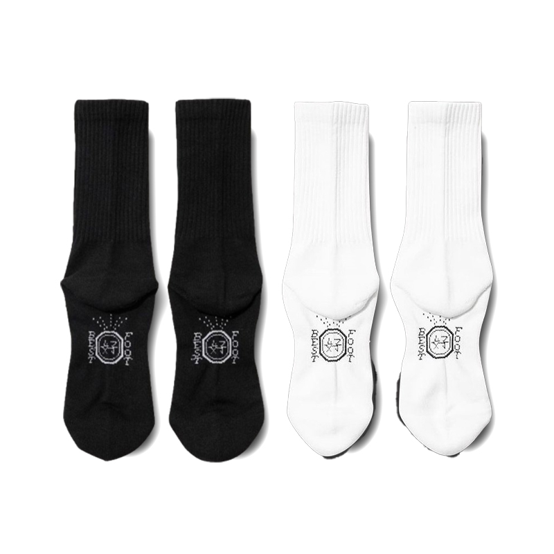 【車庫服飾】BEST FOOT FRIEND Good Pure Natural / 圖案長襪