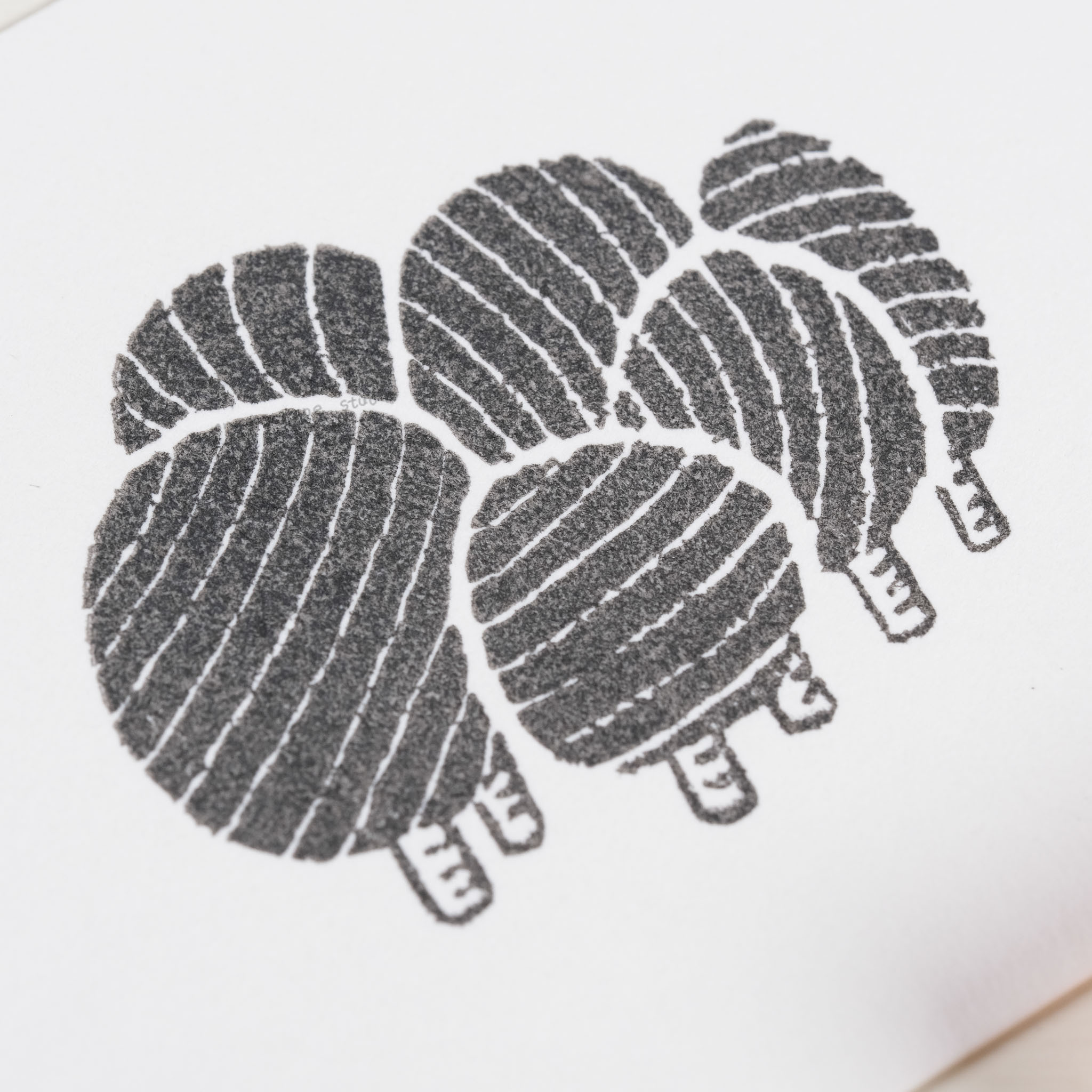 （售完絕版）螺旋樹  膠版印章 ｜一分之一工作室 臺灣