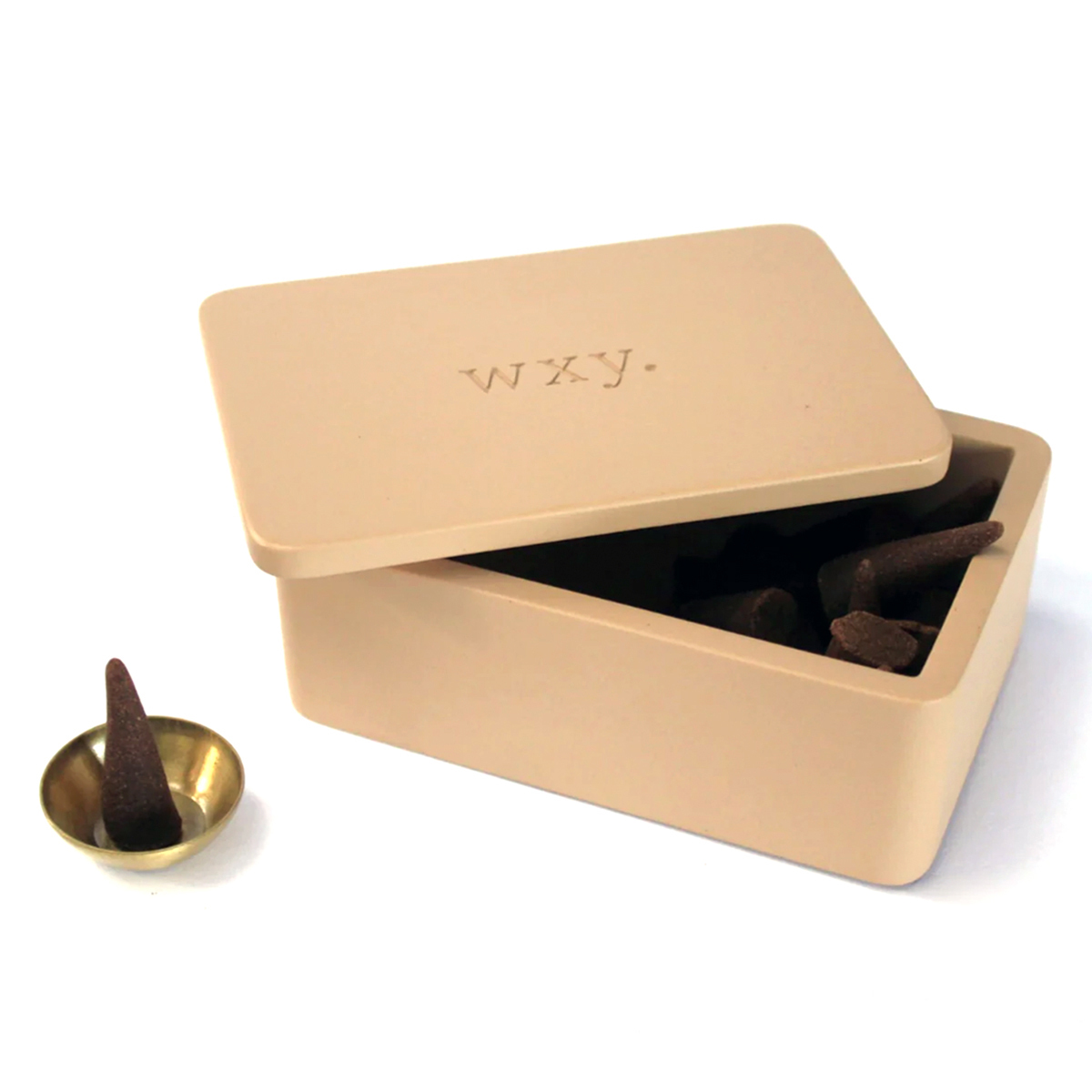 英國 WXY - 和煦香錐（玫瑰 / 天然無毒香塔 / 附：黃銅薰香座）