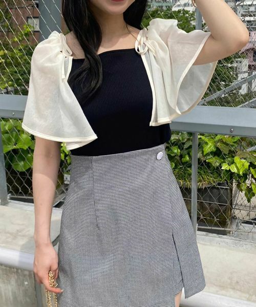 日本透明袖子TOPS (3色)