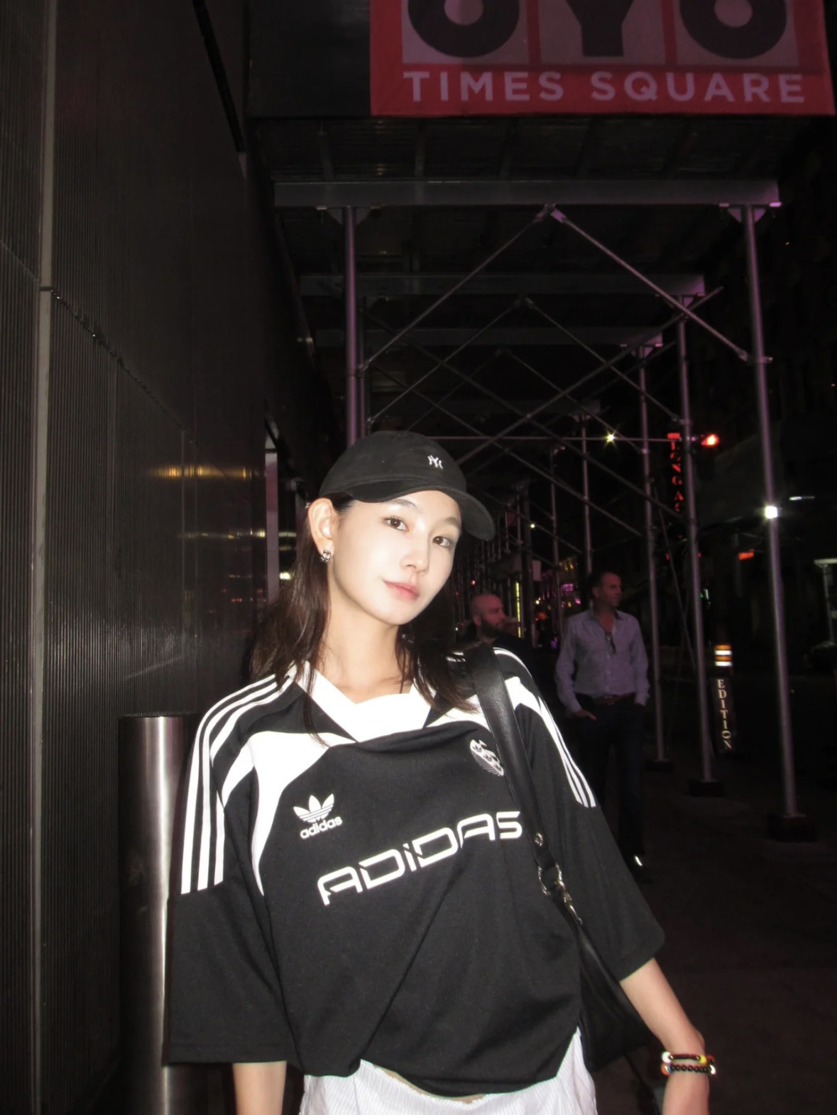 Adidas ⚽️復古美式球衣短袖黑