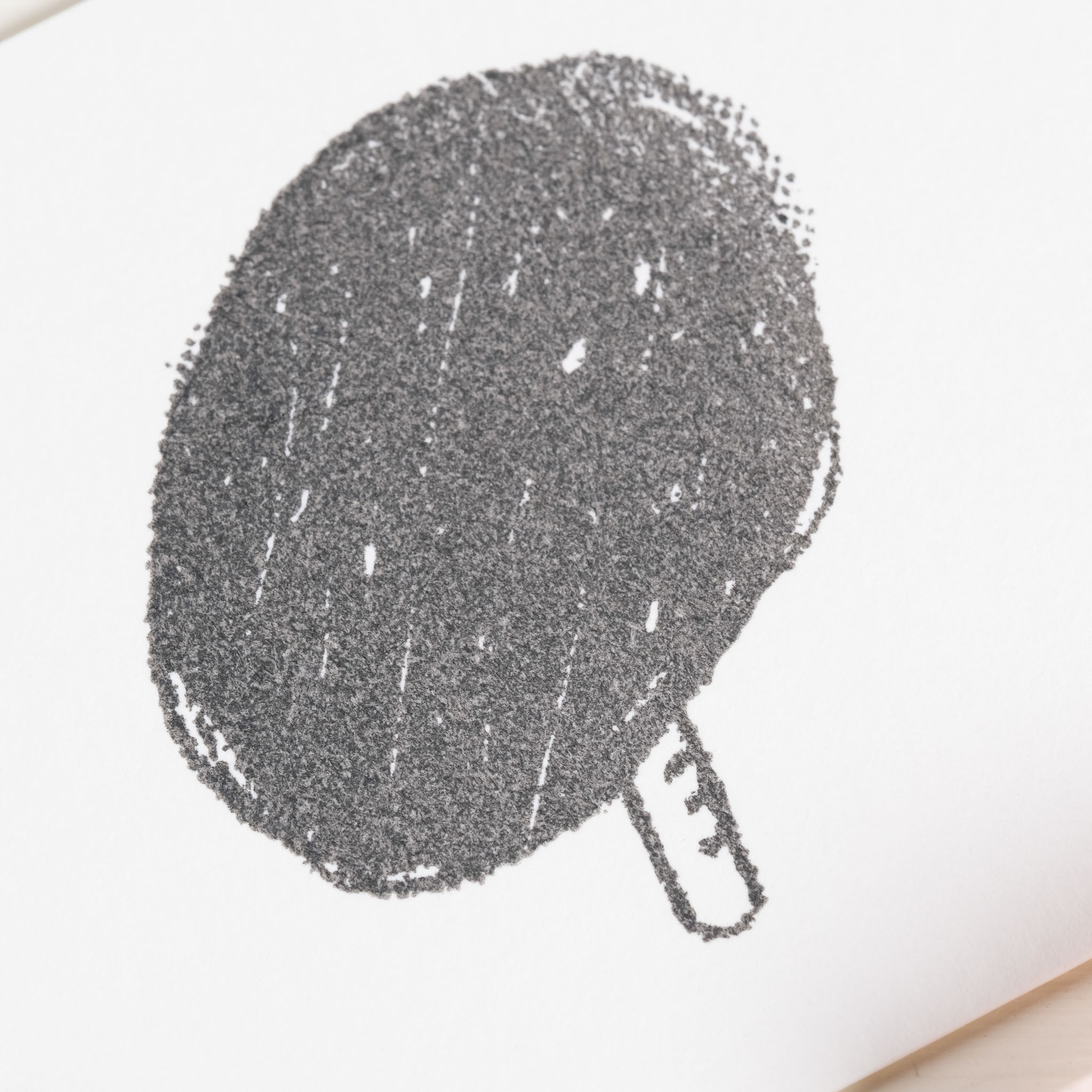 （售完絕版）手繪感球樹  膠版印章｜一分之一工作室 臺灣