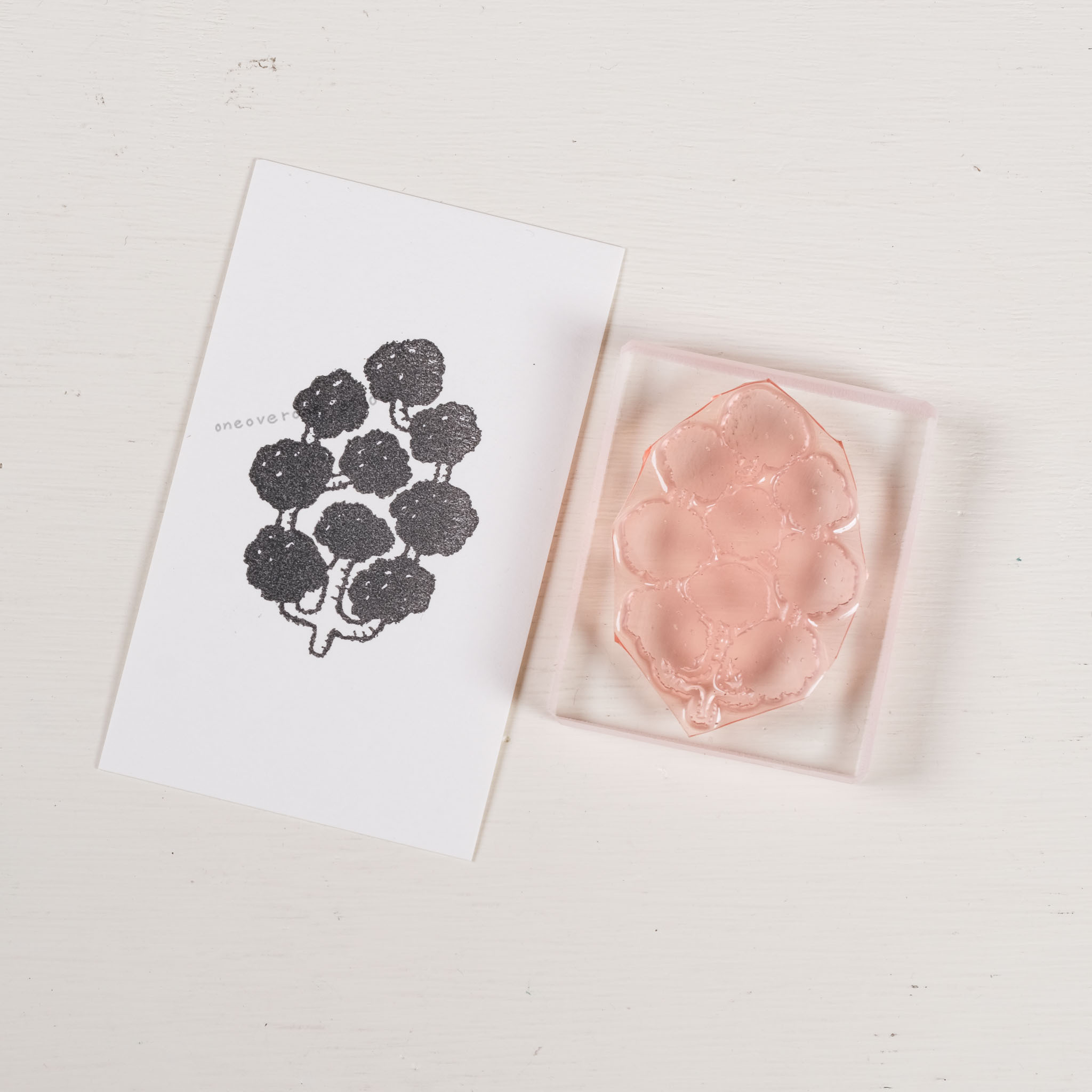 （售完絕版）九球樹  膠版印章｜一分之一工作室 臺灣